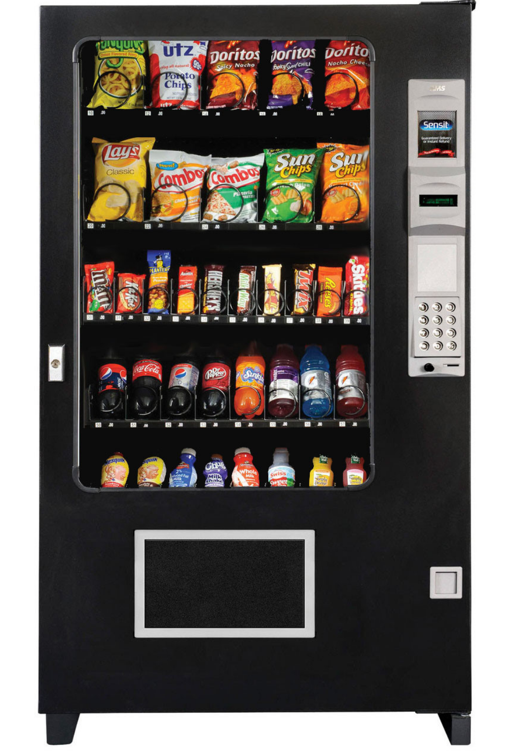 Snack and drink combo vending machine